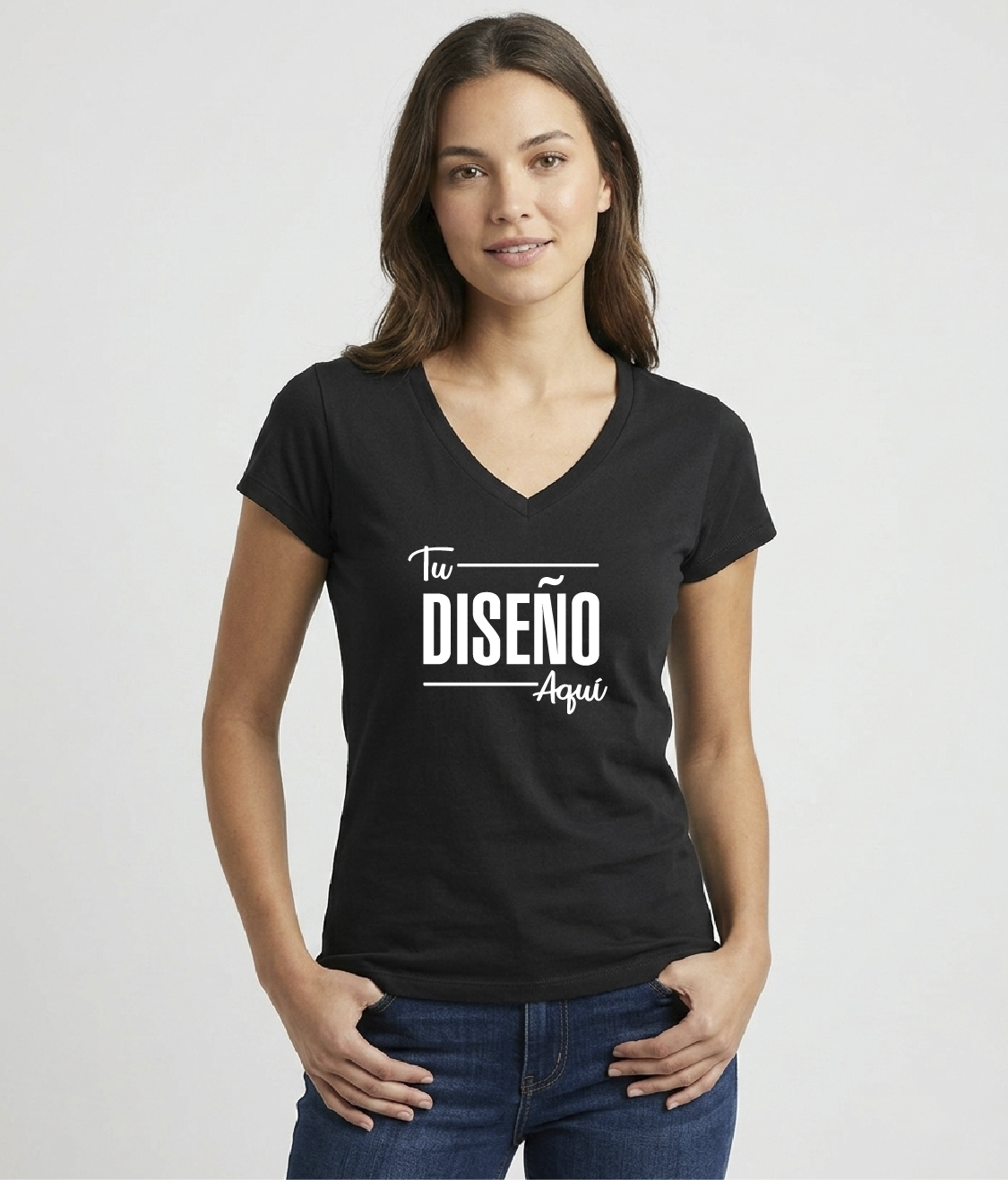 Yazbek Playera Yazbek Cuello V Para Mujer D0306