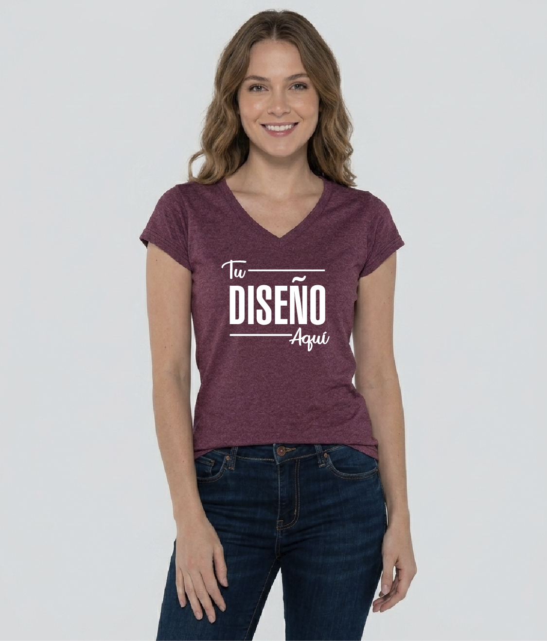 Yazbek Playera Para Mujer Cuello Jaspeada D0356