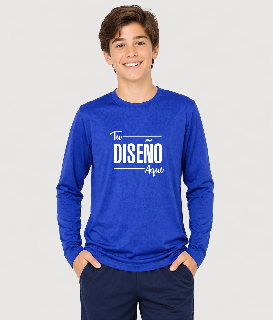 Yazbek Playera Para Niño Deportiva 100% Poliéster (4-14 años) N01304