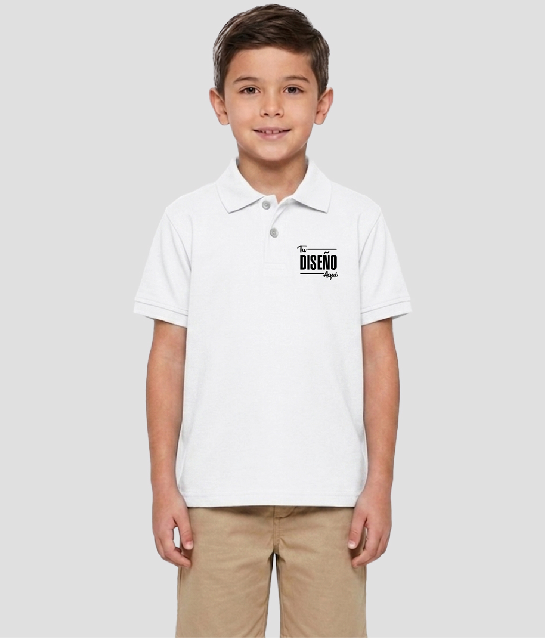 Yazbek Playera Tipo Polo Para Niño (4-14 años) Algodón N0501