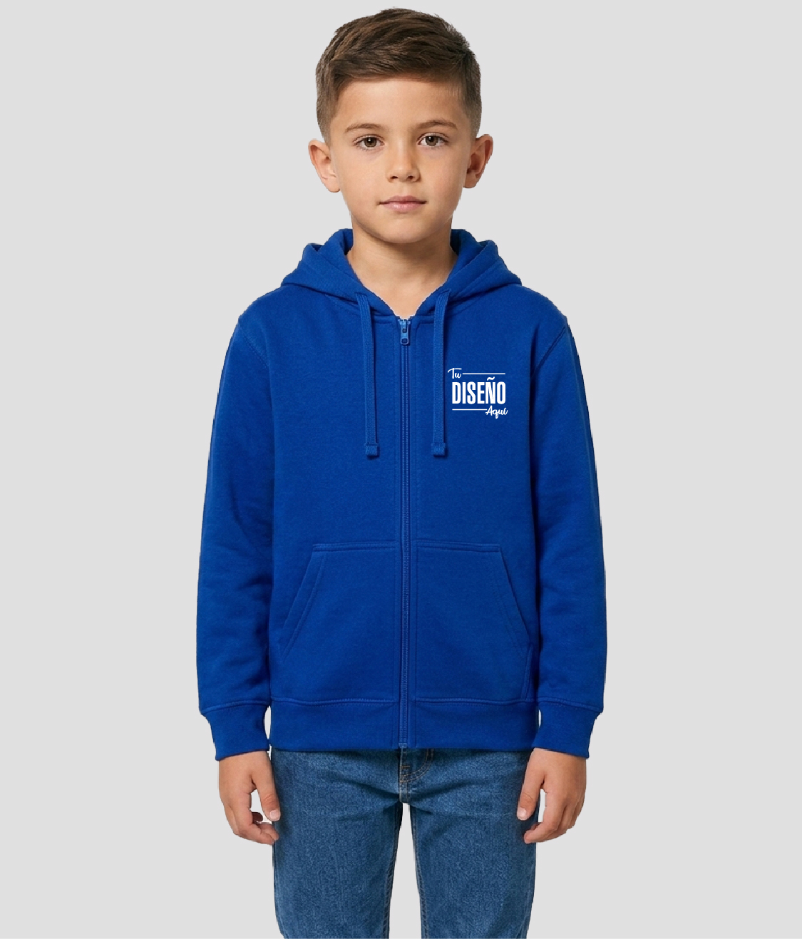 Yazbek Sudadera c/Capucha y Cierre Juvenil Unisex J0702