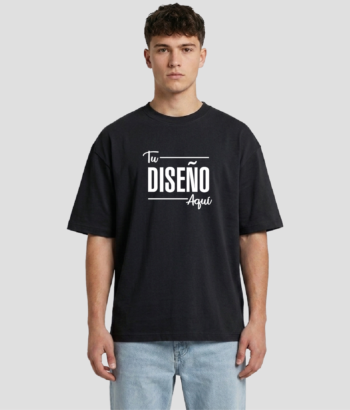 Playera Oversized Extra Heavy Weight Algodón Hombre 265 gr.