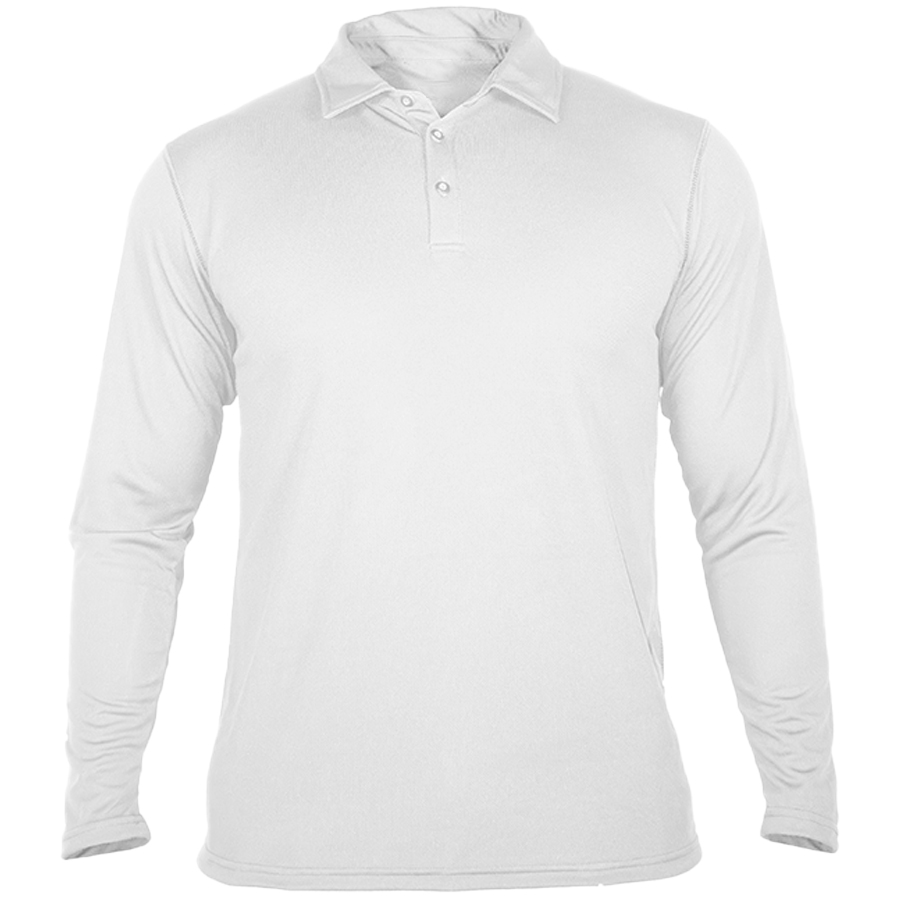 C01504 Playera Tipo Polo 100% Poliéster Manga Larga